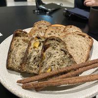 Bread basket at Sow Vegan in Kowloon