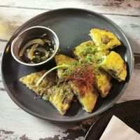 Shalott pancake at Zero Fox in Teneriffe