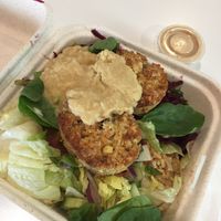 Small salad with falafel at Habebes Cafe in Queenstown