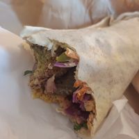 Falafel wrap £5.20 at The Falafel Stall in Swansea