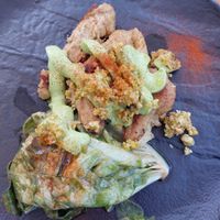 Secondo with homemade seitan at Misticanza Osteria Della Terra in Rome