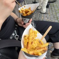 two small Fries   at Heertje Friet in Amsterdam