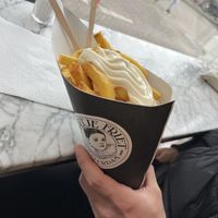 large fries for two hungry peoplee  at Heertje Friet in Amsterdam