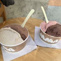 😋😋  at AMMA Gelato in Barcelona