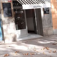 Entrance at AMMA Gelato in Barcelona
