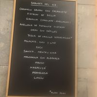 Daily Menu  at AMMA Gelato in Barcelona