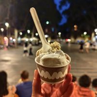 Coconut & pistachio at AMMA Gelato in Barcelona