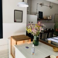 Interior at AMMA Gelato in Barcelona