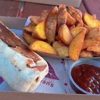 bye roll + steak fries  at Las Vegan's - Miamor Rómaim in Budapest