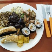 Vegan plate at Tsan The Restaurante Natural in Florianopolis