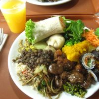 A plate from Tsan Resaurant at Tsan The Restaurante Natural in Florianopolis