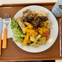 Lunch, chinese/brazilian mashup dishes at Tsan The Restaurante Natural in Florianopolis