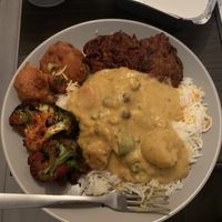 Korma curry   at Vegan Rasoi in Barry
