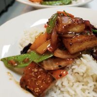 tofu vegetable stir fry  at American Bar & Grill in Lancaster
