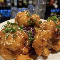 general tso’s cauliflower  at American Bar & Grill in Lancaster
