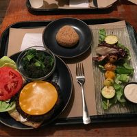 vegan burger at Teaism - Dupont Circle in Washington