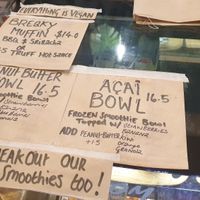 Bench menu at Pom Pom - Adam & Eve Jr in Bendigo