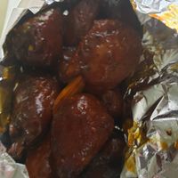 Bone in bbq vegan wings 😋 at Jupiter Rings Wings & More in Phoenix