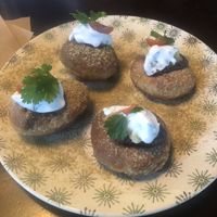 Vegan Dahi Puri at Woof! in Dunedin