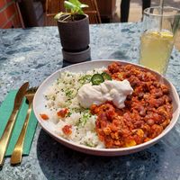 Chili sin carne at Beetschwester in Muenster