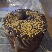 Panettone relleno de Nutella at Debby's Good Veggie Food in Barcelona