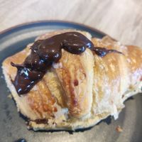 Croissant de nutella at Debby's Good Veggie Food in Barcelona