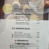 Menu  at Debby's Good Veggie Food in Barcelona