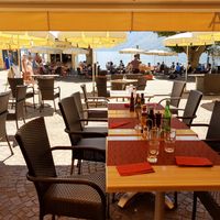 Extra seating across the square at Al Piazza in Ascona