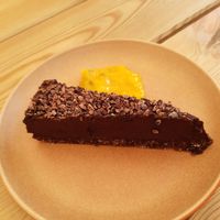 Vegan chocolate dessert. at The Punter in Oxford