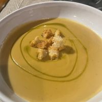 Vegan celeriac soup  at The Punter in Oxford