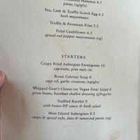 Menu (April 2024)  at The Punter in Oxford