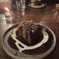 Sticky toffee pecan and pear pudding   at The Punter in Oxford
