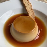 Creme caramel at The Punter in Oxford