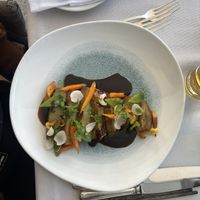 Seitan mit jus und Gemüse  at Marina in Ascona