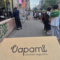 In front at Uapami in Warsaw