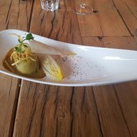 Witlof met Tofu in een heerlijke saus at Trammmhuys in Voorburg