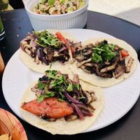 Mushroom tacos 🌮  at La Cocina del Zorro in Tijuana