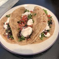 Bean burritos at La Cocina del Zorro in Tijuana