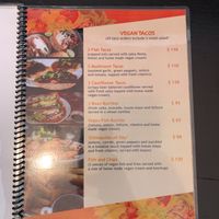 Menu at La Cocina del Zorro in Tijuana