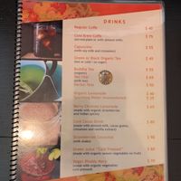 Menu at La Cocina del Zorro in Tijuana