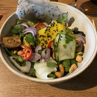 Vegan oosterse salade at Havenpaviljoen Wad Anderz in Schiermonnikoog