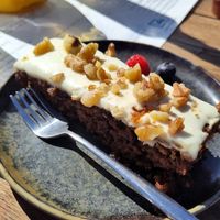 Carrotcake at Havenpaviljoen Wad Anderz in Schiermonnikoog