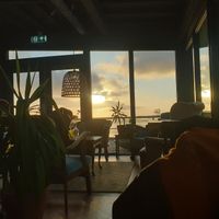 View from our table at Havenpaviljoen Wad Anderz in Schiermonnikoog