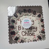 Cookies and cream birthday cake at Bitchy Vegan Homo in Cleveland