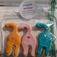 Cat butt sugar cookies! at Bitchy Vegan Homo in Cleveland