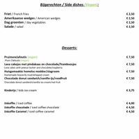 Menu at Niej-Jork in Venlo