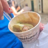 Nearly all scoffed, but look at the creamy goodness 🤤🍦🌱 at Gelateria Emiliana in Split