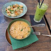 i don't know why i didn't take a proper and a nicer photo of gnocchi which i enjoyed very very much!! they come with chanterelles which i ADORE at The Botanist in Warsaw