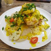 Cauliflower steak at The Botanist in Warsaw
