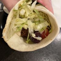 Falafel build your own pita wrap  at King David's in Fayetteville